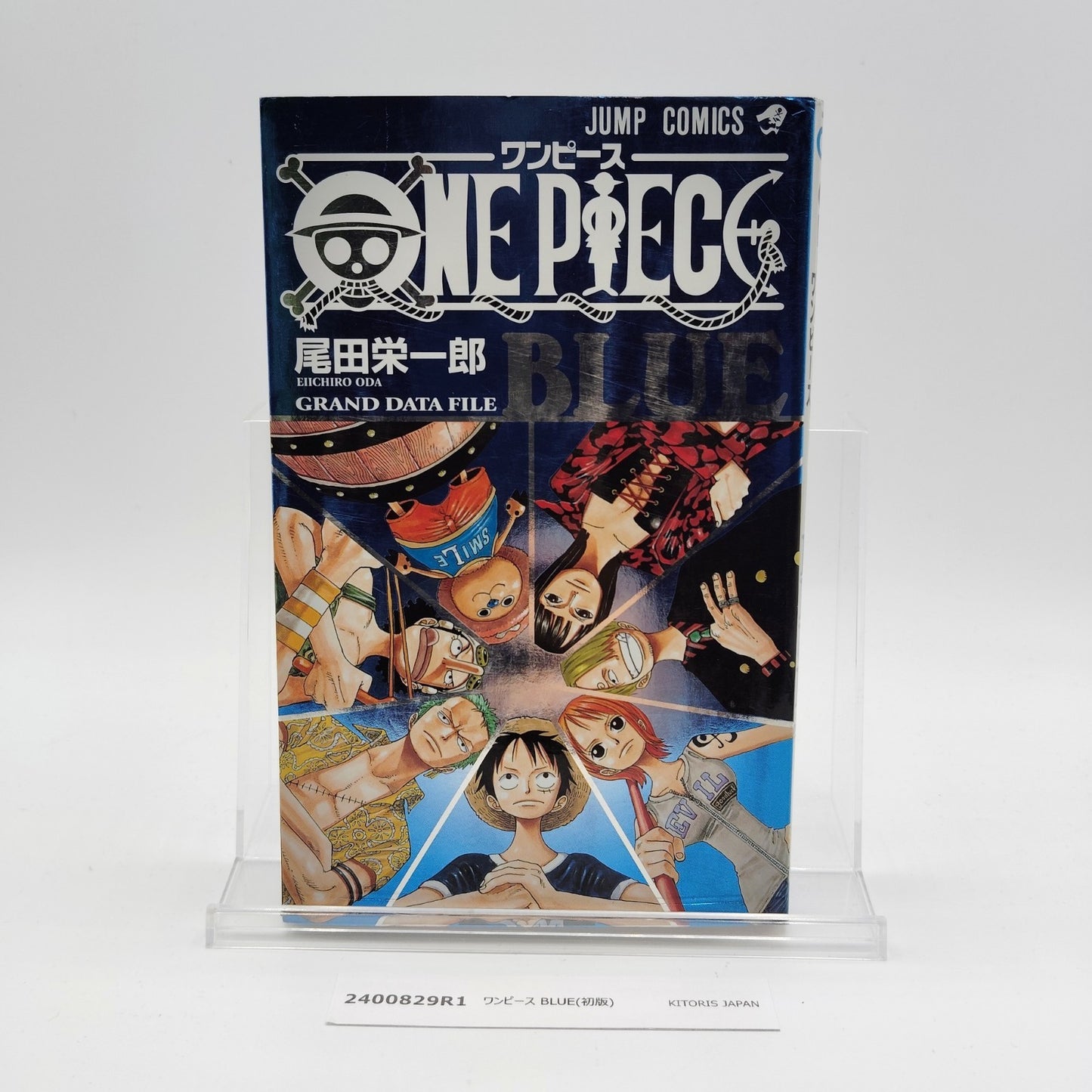One Piece 1st Printing Blue Grand Data File Japanese 2002 Eiichiro Oda R1