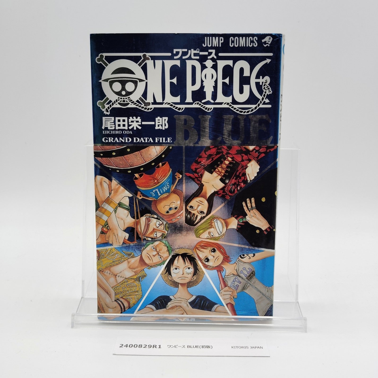 One Piece 1st Printing Blue Grand Data File Japanese 2002 Eiichiro Oda R1
