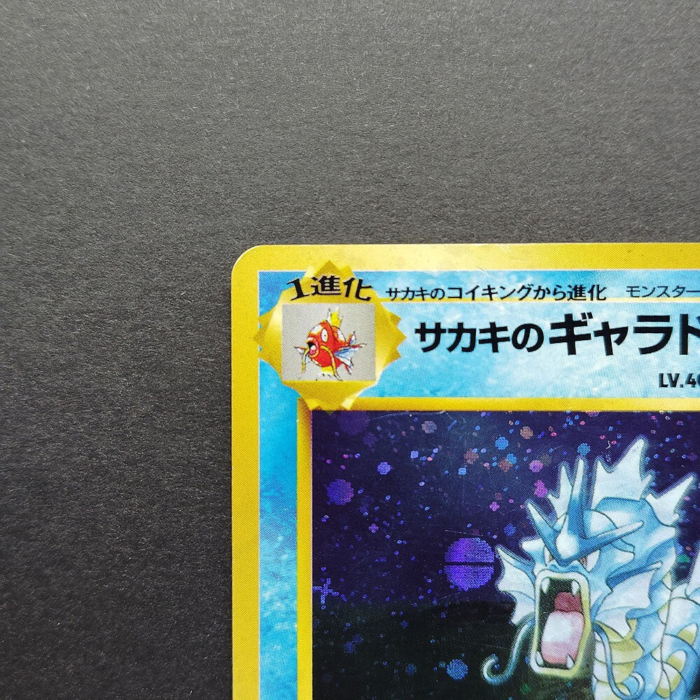 Giovanni's Gyarados LV.40 Gym Challenge No.130 Old Back LP Japanese Pokemon Card
