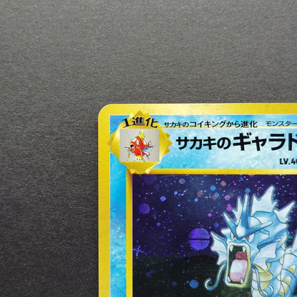 Giovanni's Gyarados LV.40 Gym Challenge No.130 Old Back LP Japanese Pokemon Card