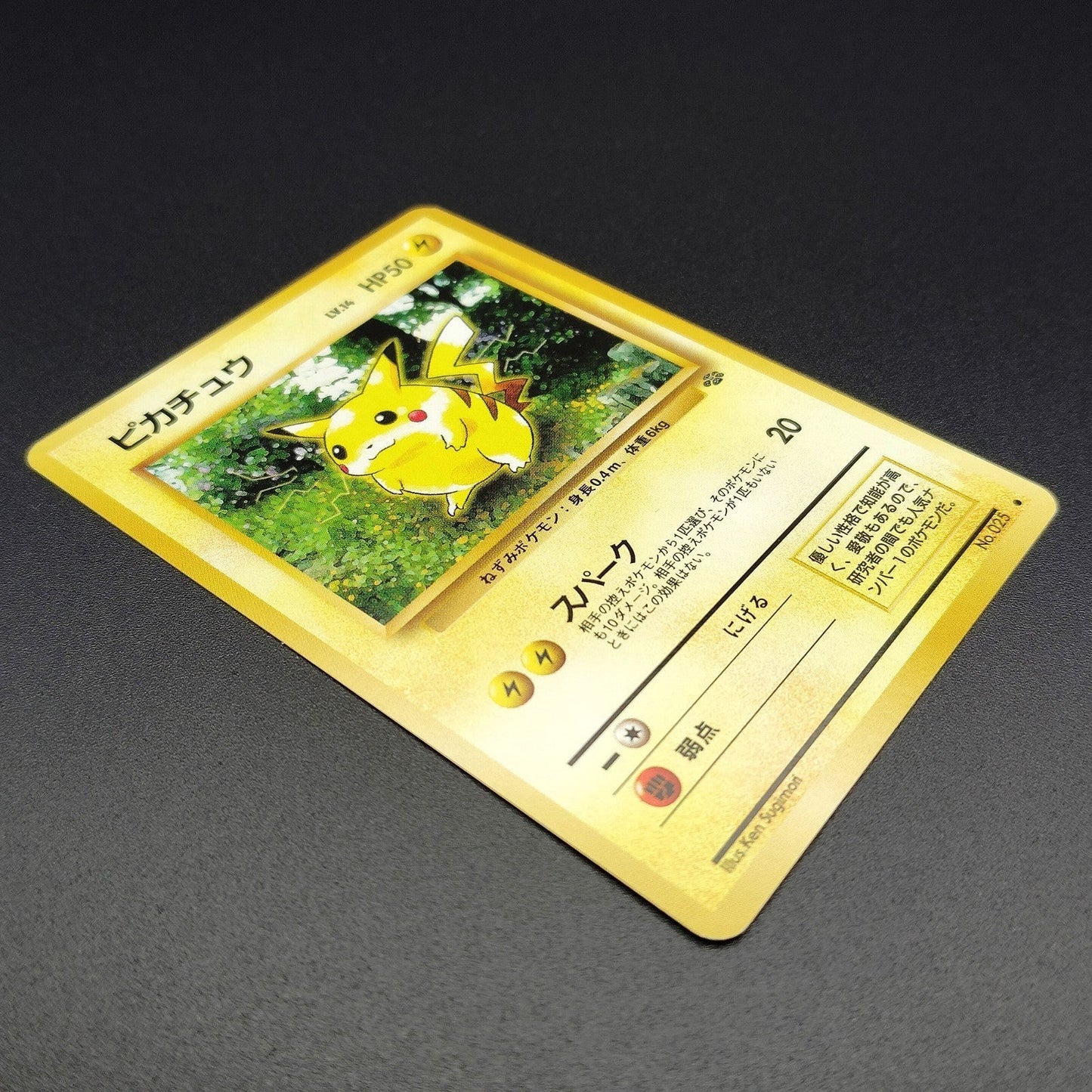 Pikachu LV.14 No. 025 Jungle Old Back LP 1997 Japanese Pokemon Card