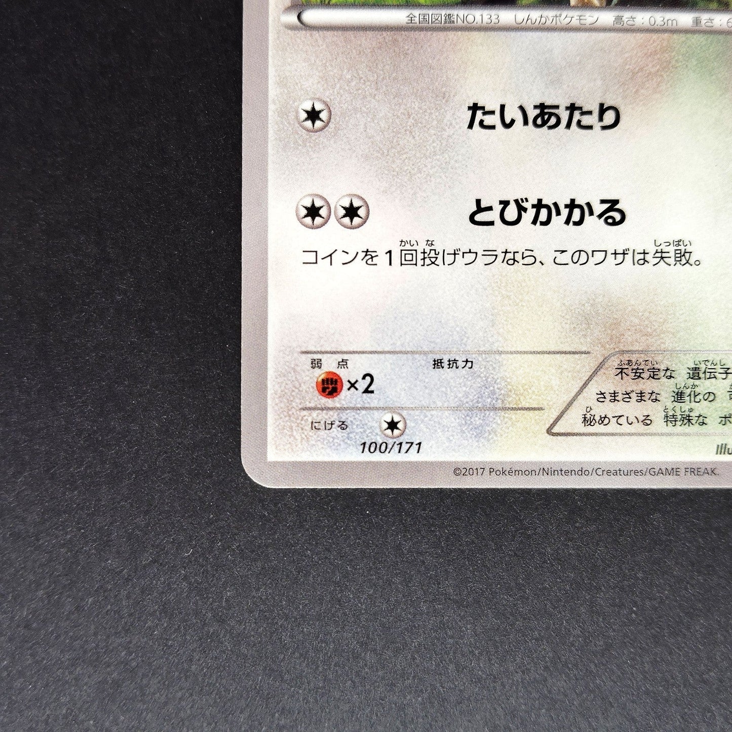 Eevee The Best of XY 100/171 Near mint 2024 Japanese Pokemon Card