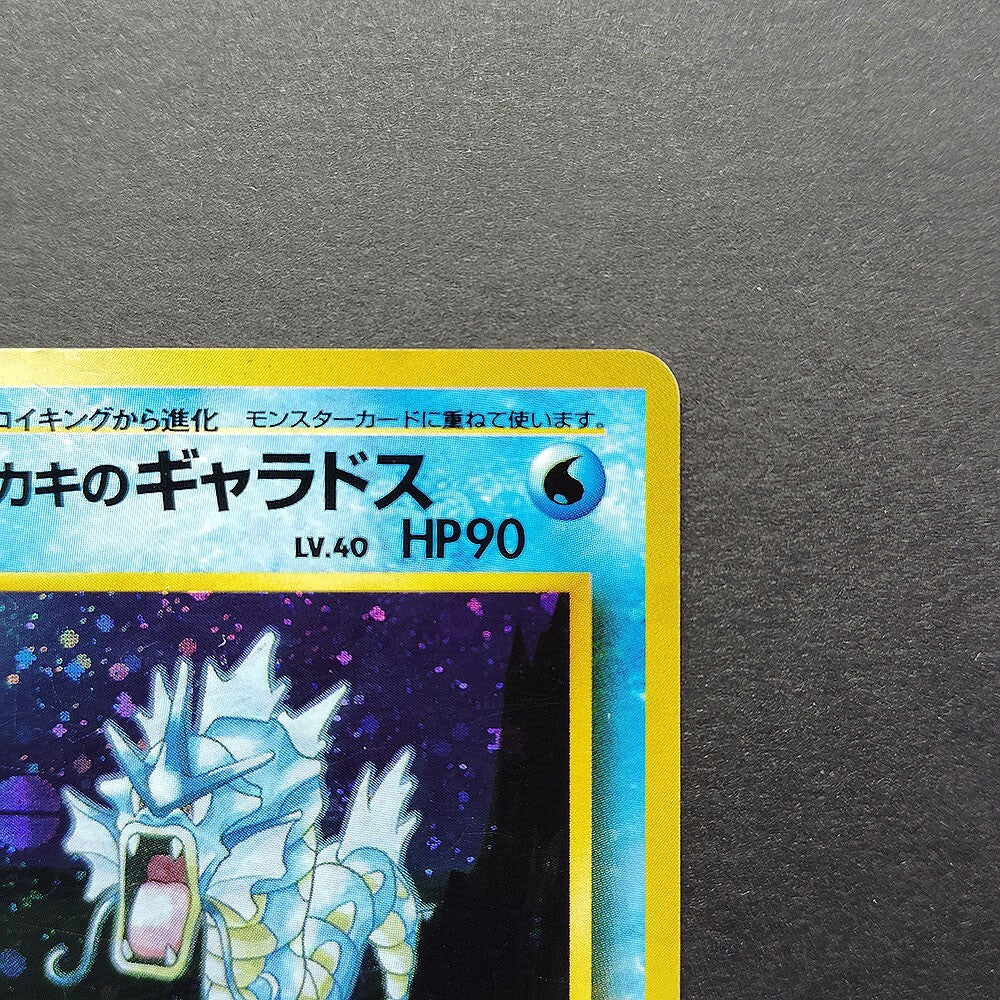 Giovanni's Gyarados LV.40 Gym Challenge No.130 Old Back LP Japanese Pokemon Card