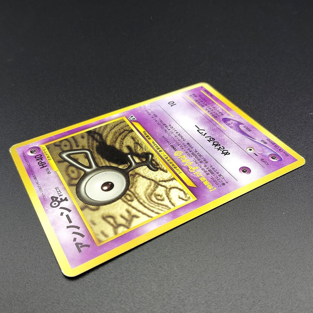 Unown F LV.16 Neo Discovery No.201 Old Back LP 2000 Japanese Pokemon Card