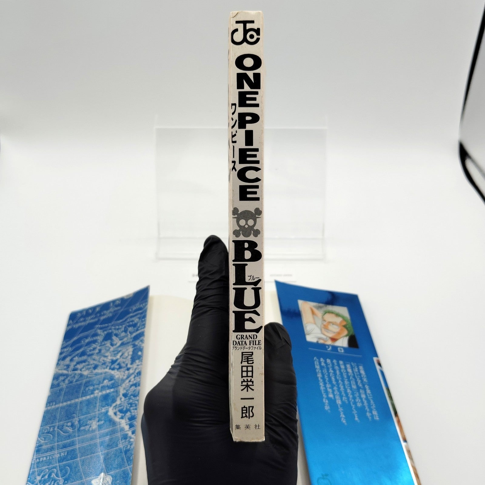 One Piece 1st Printing Blue Grand Data File Japanese 2002 Eiichiro Oda R1