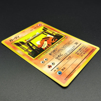 Growlithe LV.16 No.058 Old Back LP Japanese Pokemon Card
